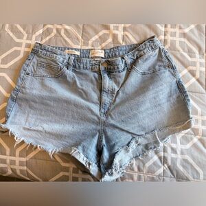 Universal Thread Light Blue Distressed Denim Shorts